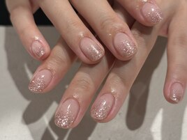 ラメグラデーションネイル