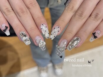 リンドネイル バイ モカ アンド ララ(Lind nail by moca and LaLa)/【mian】ツイードネイル