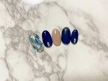 オパール(Opal)/クラシックブルーネイル