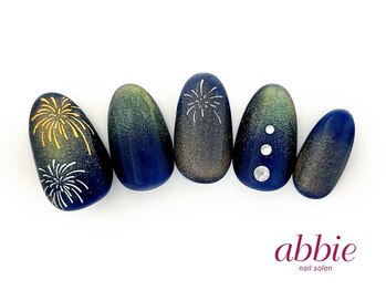 ネイルサロン アビー グランデュオ蒲田店(abbie)/ 花火ネイル¥12045