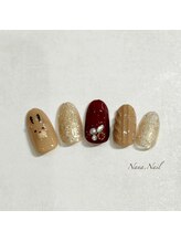 ナナネイル(Nana.Nail)/トナカイのクリスマスネイル♪