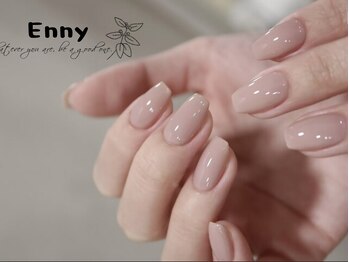 エニー(Enny)の写真/《オフィスネイルにオススメ★クリアカラー3990円》シンプル上品なクリアネイルで肌の透明感UP♪指先美人に
