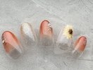 グラデーションお花ネイル