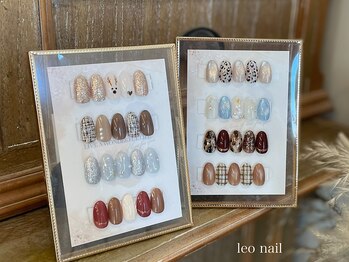 レオネイル(leo nail)の写真/【定額コース¥6600/¥7700】口コミ多数のプライベートサロン★季節や人気のデザインを多数ご用意♪