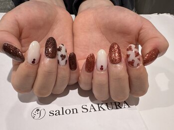 ネイルサロン サクラ(SAKURA)の写真/季節感を指先にも♪周りとかぶらないお洒落で個性的なデザインもお任せください☆カラーも豊富◎