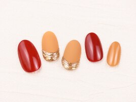 ボルドー×ゴールドの煌めき