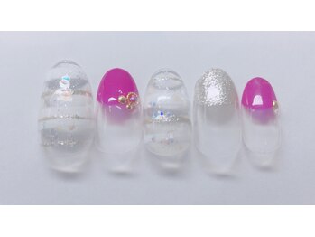 ネイルアンドアイ ミント(nail＆eye mint)/8月キャンペーンネイル