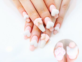 ネイルコレクション ベビーピンク(Baby Pink)/ジェル放題★ぷっくりハート