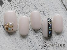 シンプリー 西荻窪店(Simpliee)/ 定額ホワイトネイル￥7900
