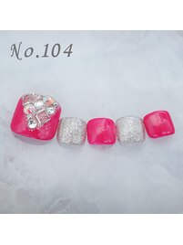 フットネイル：No.104