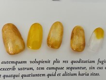 シーグラス(SeaGlass)/定額アートイエローネイル