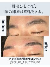 トゥルー(true)/メンズ 眉毛 アイブロウ