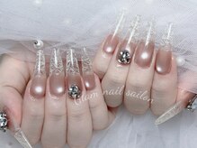 グラム(Glam)/ロングチップ うるうる氷ネイル