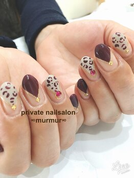 プライベート ネイルサロン マーマ(murmur)/ヒョウ柄ネイル