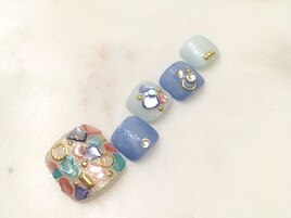 フット 夏ネイル