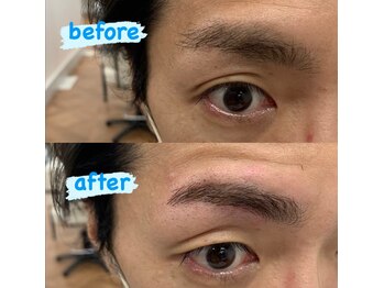 メンズビューティーカフェザパーム 大阪梅田(MEN'S BEAUTY CAFE×THE PERM)/パーマに合うメンズ眉毛Wax