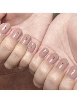 ハート/冬ネイル/シンプル
