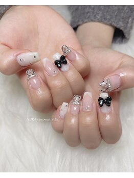 モナールアンド(MONNAL&)/フレンチガーリーネイル