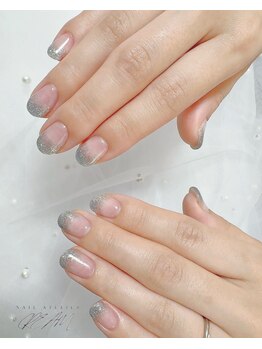 クリーム(Nail Atelier CREAM)/ラメグラデーション☆
