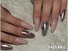 ファストネイル マルイファミリー溝口店(FAST NAIL)/*期間限定*大人っぽミラーネイル