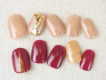 ネイル アンド アイラッシュ ニコニコ(niconico)の写真/【JR駅新長田☆1分】いつでもオフ付☆ラメグラ/ワンカラー¥3700♪限定2デザイン¥3990