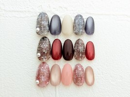 ツイードネイル￥6800