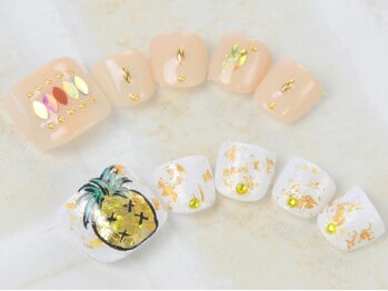 ネイル ブーマー(Nail BOOMER)/フットネイル/夏ネイル