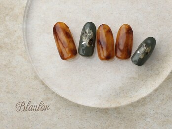 ネイルサロン ブランロール 白金店(Nail Salon Blanl'or)/大人のニュアンスべっ甲ネイル