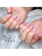 ネイルズロアー(Nails.RAWR)/オーロラフレンチネイル