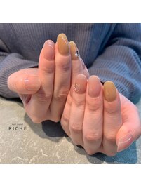 ハートのバレンタインネイル