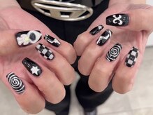 モカ 心斎橋(moca by Lee)/【Aina】モノトーンネイル