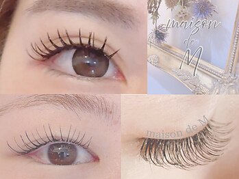 メゾン ド エム(maison de M)の写真/【圧倒的な高技術◇魅せる目元へ】似合わせdesignでなりたい目元に!魅力を最大限に引き出します♪♪