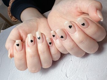 スタジオ ムー ネイル(Studio Muu Nail)/シンプルネイル/ハートホロ