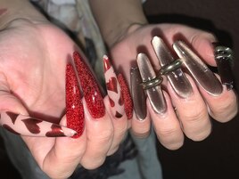 マグネット×ハートネイル