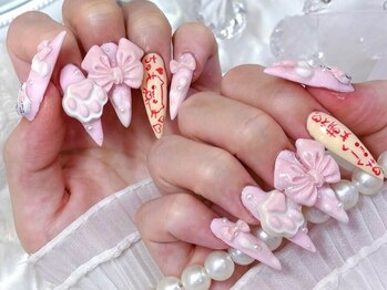 春のオムライスネイル♪