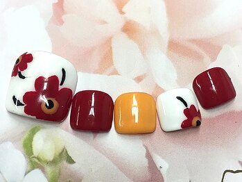 オハナレイ LEALEA FITNESS&SPA 東戸塚店内/マリメッコフラワー*フット04