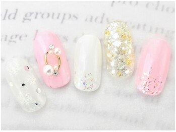 ネイルズガッシュ 大森駅前店(NAILs GUSH)/*雪んこビジュー*