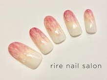 リールネイル(rire nail)/桃ネイル　フルーツネイル