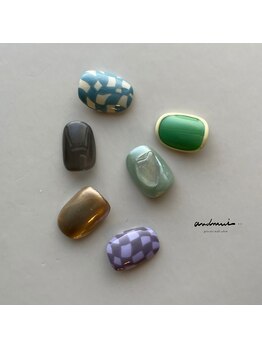 アンドムイ(and mui...)/個性派一癖ネイル ヴィンテージ