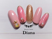 ディアナ 水戸赤塚店(DIANA)/定額ネイル　A-027　6,980円