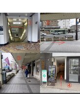 Rストレッチ 北大路店/来店動線と外観