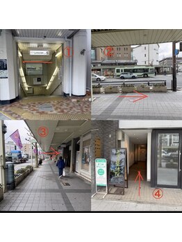 Rストレッチ 北大路店/来店動線と外観