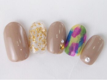 ネイルサロン ドレリッチ 大宮店(drerich)/塗りかけ金箔