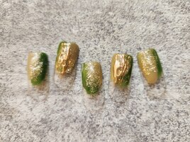 塗かけミラーネイル