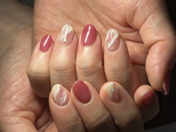 大人大理石ネイル