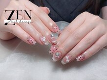 ゼン ネイル デザイン 池袋(ZEN NAIL DESIGN)/題長さだしやり放題×つけ放