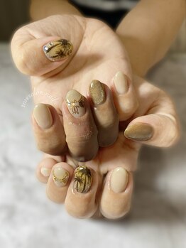 トータルビューティーローズ(Rose)/ヤシの木ネイル