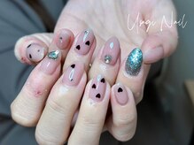 ウサギネイル 新大久保店(usagi nail)/マグネットフレンチ秋可愛い