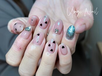 ウサギネイル 新大久保店(usagi nail)/マグネットフレンチ秋可愛い