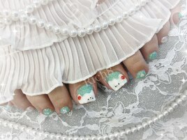 くまさんクリーム★フットネイル